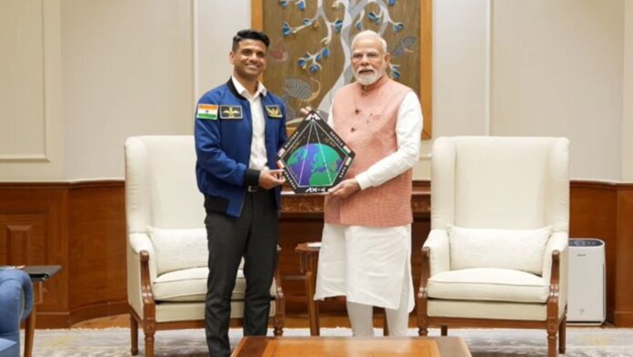Shubhanshu Shukla meets PM Modi