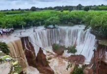 राजस्थान में कुदरत का कहर: सुरवाल बांध के ओवरफ्लो से धंसी जमीन, कई गांवों में तबाही Surwal Dam Overflow