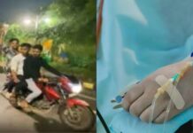 बीमार दोस्त को ड्रिप के साथ बाइक पर घुमाने निकले युवक, सोशल मीडिया पर वायरल हुआ Video Gwalior viral video
