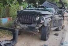 गुरुग्राम में तेज रफ्तार का कहर, डिवाइडर से टकराई थार, तीन लड़कियों समेत 5 की मौत