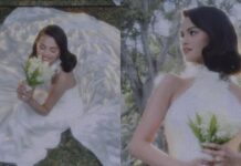 हॉलीवुड स्टार सेलेना गोमेज बनीं दुल्हन, राल्फ लॉरेन गाउन में बिखेरी ‘क्वाइट लग्जरी’ की खूबसूरती Selena Gomez wedding