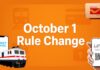 आज से बदल गए कई बड़े नियम, जेब पर पड़ेगा सीधा असर October 1 Rule Change