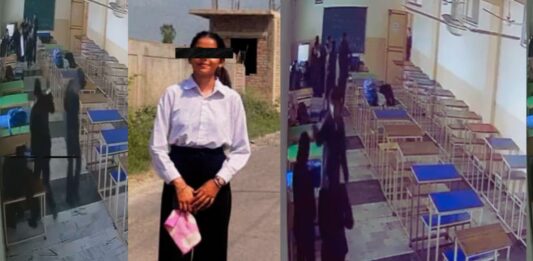 क्लासरूम में खौफनाक वारदात! छात्र ने सहपाठी लड़की को सिर में मारी गोली, फिर खुद को उड़ाया; VIDEO वायरल Horrific incident in the classroom! Student shoots female classmate in the head, then kills himself; VIDEO goes viral.