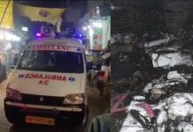 किदवई नगर में कपड़े के गोदाम से उठीं लपटें, उजड़ गया परिवार