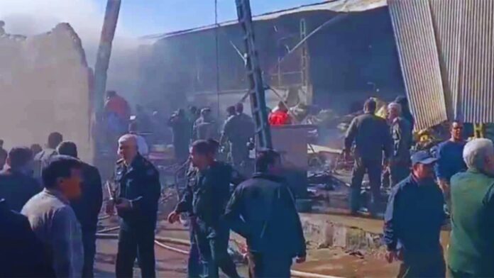 Untitled design - 2026-02-24T142048.808 Iran crashes under the shadow of war: Army helicopter crashes in fruit and vegetable market, 4 killed, debris spreads in Isfahan nuclear zone