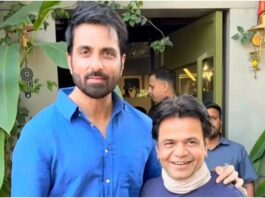 सोनू सूद से मिलने उनके वर्सोवा पहुंचे राजपाल यादव, गले मिलकर पपराजी को दिए पोज