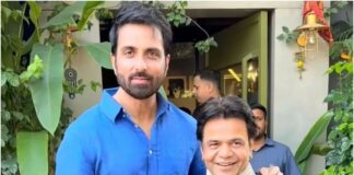सोनू सूद से मिलने उनके वर्सोवा पहुंचे राजपाल यादव, गले मिलकर पपराजी को दिए पोज