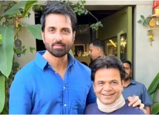 सोनू सूद से मिलने उनके वर्सोवा पहुंचे राजपाल यादव, गले मिलकर पपराजी को दिए पोज