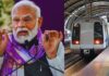 पीएम मोदी ने दिल्ली को दी बड़ी सौगात, देश की पहली रिंग मेट्रो का किया उद्घाटन, यात्रा अब होगी तेज और सुगम PM Modi gave a big gift to Delhi, inaugurated the country's first ring metro, making travel faster and easier.