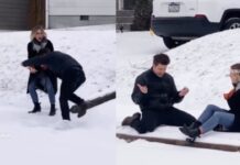 प्यार में गिरना तो सुना था… यहां सच में गिर पड़ा युवक, प्रपोजल वीडियो वायरल