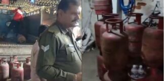 हापुड़ में LPG की कालाबाजारी, सपा नेता के घर से 55 सिलेंडर बरामद