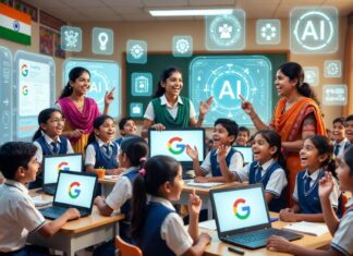 भारत के स्कूलों में शुरू होगा AI प्रोग्राम, गूगल देगी टीचर्स और स्टूडेंट्स को स्पेशल ट्रेनिंग AI Program Launched Indian Schools Google Provide Special Training Teachers Students