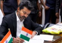 विजय सरकार में मंत्रिमंडल विस्तार, TVK के 21 नेताओं ने ली शपथ, सहयोगी दल नाराज CM Vijay Thalapathy