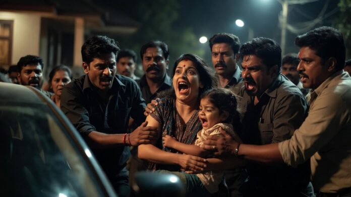 Sensation in Shivpuri over Alleged Abduction of Woman and Young Child CCTV Footage Goes Viral