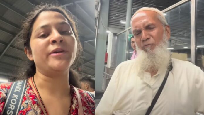 Elderly Man Urinates in Delhi Metro! Woman Films Incident; Police Issue Clarification Elderly Man Urinates in Delhi Metro! Woman Films Incident; Police Issue Clarification