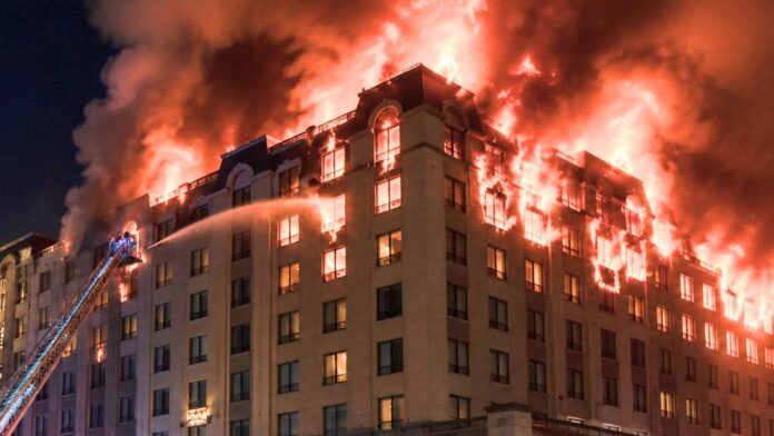 Fire at Hotel in Prayagraj