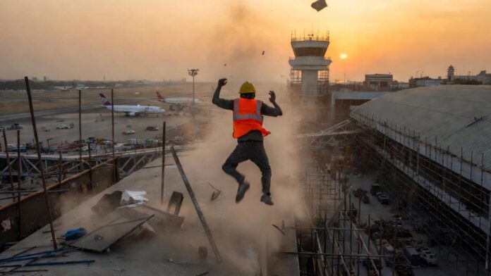 Major Accident During Repairs at Airport Worker Falls from Height of 30 Feet Major Accident During Repairs at Airport Worker Falls from Height of 30 Feet