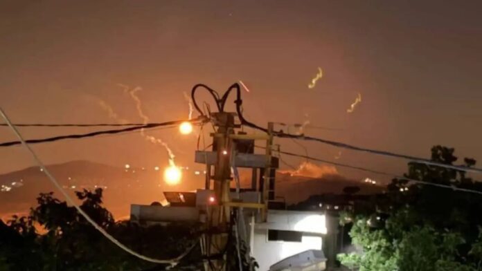 Israeli drone strike in southern Lebanon Israeli drone strike in southern Lebanon