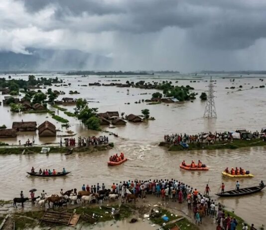 नेपाल में भारी बारिश से बिहार में बढ़ा बाढ़ का खतरा, उफान पर नदियां, हाई अलर्ट जारी Flood threat rises in Bihar due to heavy rain in Nepal rivers in spate, high alert issued