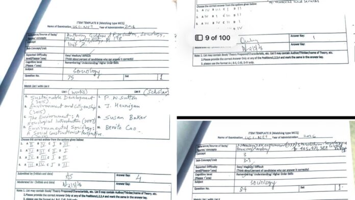 Allegations of UGC-NET Sociology paper leak; PDF goes viral on social media. Allegations of UGC-NET Sociology paper leak; PDF goes viral on social media.