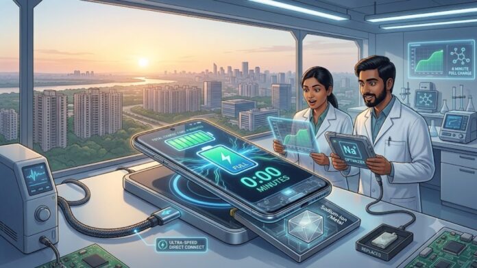 smartphones will charge in just 4 minutes instead of hours! New battery technology raises hopes smartphones will charge in just 4 minutes instead of hours! New battery technology raises hopes