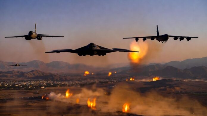America deadliest bombers unleashed on Iran air defenses rendered helpless America deadliest bombers unleashed on Iran air defenses rendered helpless