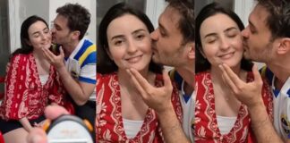 30 सेकंड में 195 किस! ब्राजील के कपल ने बनाया अनोखा वर्ल्ड रिकॉर्ड Brazilian couple kissing record