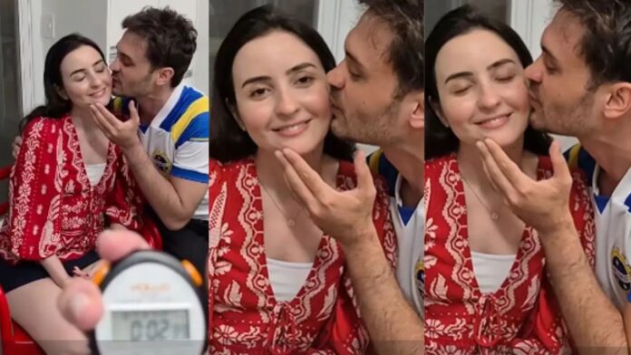 Brazilian couple kissing record Brazilian couple kissing record