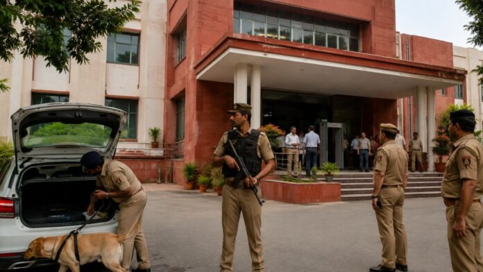 Noida DM Office Bomb Threat Noida DM Office Bomb Threat