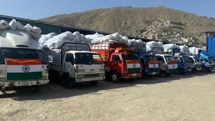 India sent humanitarian aid to Afghanistan India sent humanitarian aid to Afghanistan