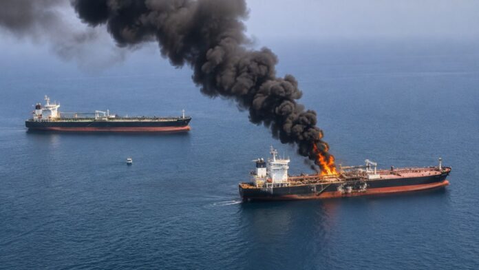 Two Tankers Explode in Hormuz Two Tankers Explode in Hormuz