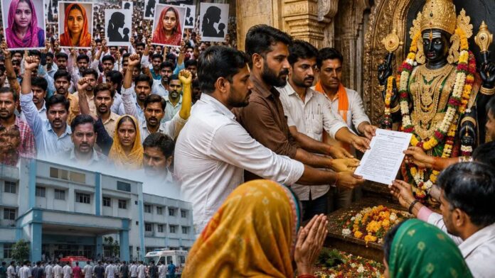 Unique Protest in Rajasthan Unique Protest in Rajasthan