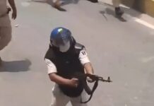सीवान में AK-47 से फायरिंग का वीडियो वायरल, जवान अभिषेक पटेल पर गिरी गाज Jawan Abhishek Patel suspended for firing an AK-47 into the air in Siwan