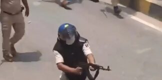 सीवान में AK-47 से फायरिंग का वीडियो वायरल, जवान अभिषेक पटेल पर गिरी गाज Jawan Abhishek Patel suspended for firing an AK-47 into the air in Siwan