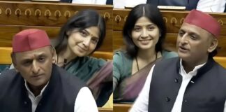 संसद में डिंपल यादव का प्यारा अंदाज कैमरे में कैद, सोशल मीडिया पर छाया वीडियो Dimple Yadav cute gesture