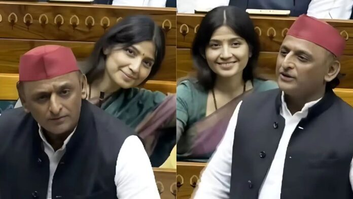 Dimple Yadav cute gesture