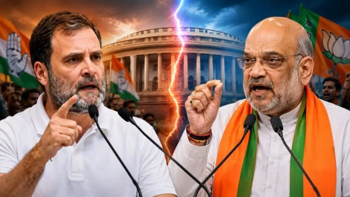 Rahul Gandhi on Amit Shah Jantar Mantar pallet gun protesters student Sambit Patra BJP Rahul Gandhi on Amit Shah Jantar Mantar pallet gun protesters student Sambit Patra BJP