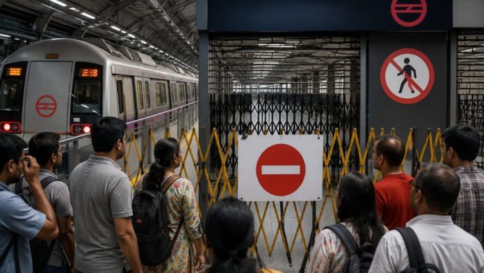CJP Protest, Delhi Metro, Delhi Metro Closed CJP Protest, Delhi Metro, Delhi Metro Closed
