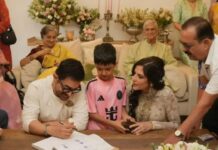आमिर खान की तीसरी शादी की पहली झलक वायरल, गौरी संग तस्वीर बनी चर्चा का विषय Aamir Khan and Gauri Spratt got married