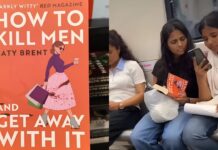 मेट्रो में महिला के हाथ में दिखी ‘How to Kill Men’ किताब, सोशल मीडिया पर छाया वीडियो Woman spotted holding 'How to Kill Men' book on the metro