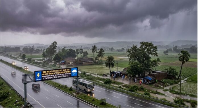 Weather Alert: 18 अगस्त को यूपी, बिहार और दिल्ली समेत 19 राज्यों में तेज बारिश और आंधी की चेतावनी, IMD ने किया अलर्ट Weather Alert