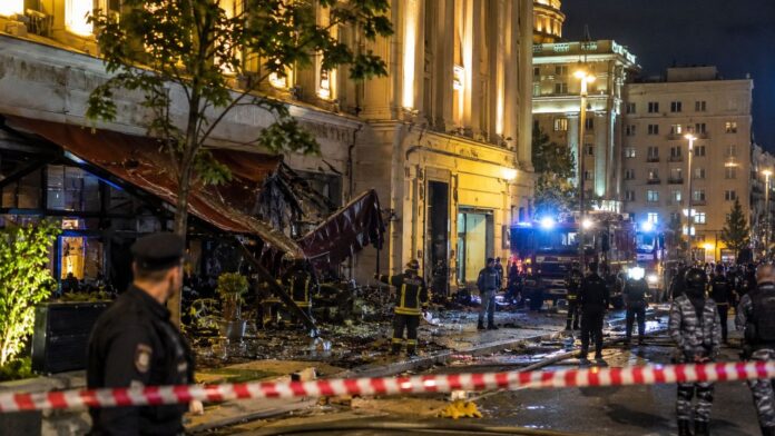 Blast Outside Moscow Italian Restaurant Blast Outside Moscow Italian Restaurant