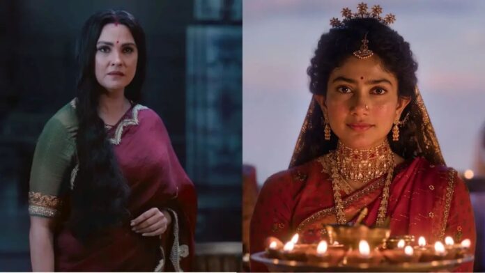 Sai Pallavi Sita and Lara Dutta Kaikeyi Look Sai Pallavi Sita and Lara Dutta Kaikeyi Look