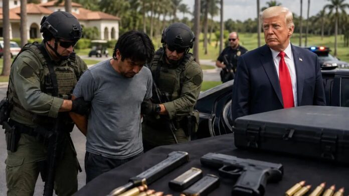 Donald Trump California visit armed suspect arrest Donald Trump California visit armed suspect arrest