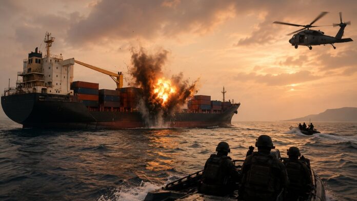 Houthi Strike on Cargo Ship Houthi Strike on Cargo Ship
