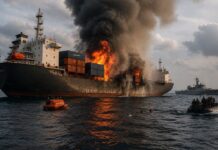 मिस्र के जहाज पर हूती हमला, 3 पाकिस्तानी समेत 4 की मौत, 10 लोग घायल Houthi attack on Egyptian cargo ship