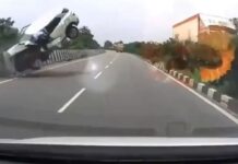 आबान की कार का खौफनाक हादसा कैमरे में कैद, वीडियो वायरल Aban Ahmed Car Accident