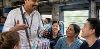 ट्रेन में टूथब्रश बेचने वाला निकला लैंग्वेज मास्टर, 18-19 भाषाओं में फर्राटेदार बातचीत ने जीता दिल train vendor Viral Video
