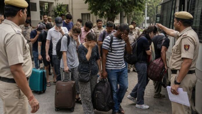 Visa expired 18 foreign nationals arrested in Delhi Visa expired 18 foreign nationals arrested in Delhi