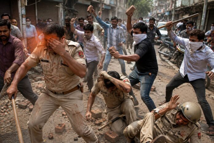 Attack on Delhi Police